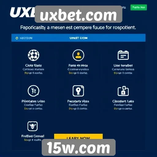 Análise das funcionalidades do site uxbet.com
