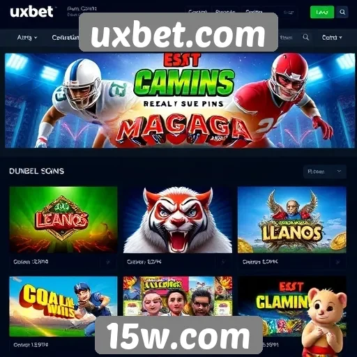 A variedade de jogos disponíveis em uxbet.com